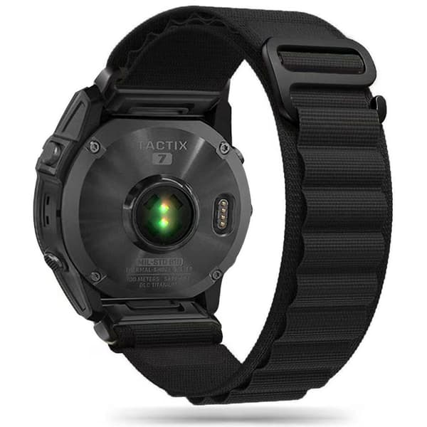 Tech-Protect Nylon Pro Watch Strap for Garmin Fenix 6X/7X etc - Black