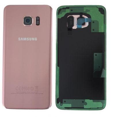Samsung Galaxy S7 Edge Baksida Med Tejp - Roseguld Svart