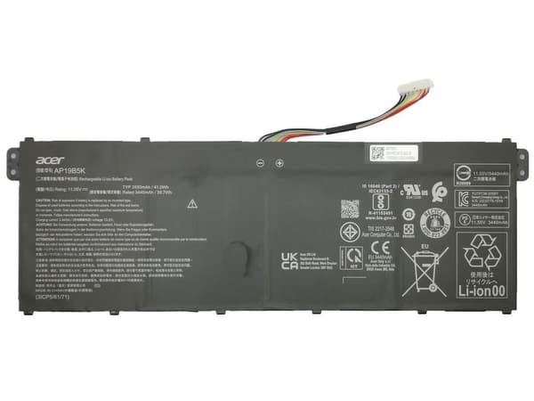 Acer Battery 3550mAh / 41 Wh / 3 Cells / 11.55V