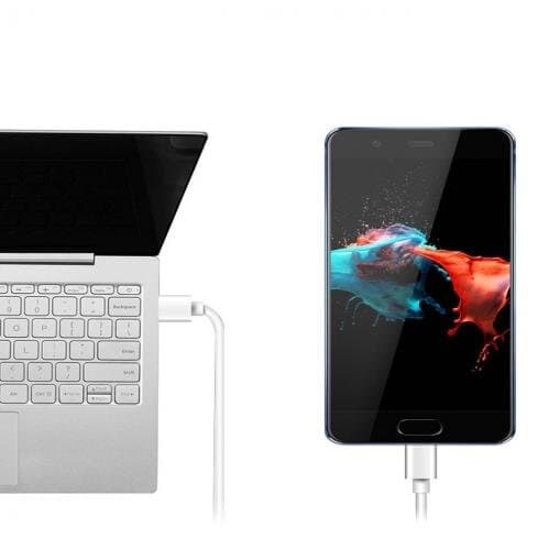 SiGN SuperCharge USB-C-kabel 5A 2 m - Vit Svart