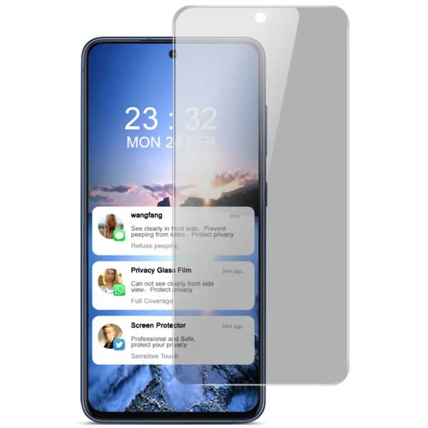 IMAK Privacy Skärmskydd för Samsung Galaxy S21 FE Svart