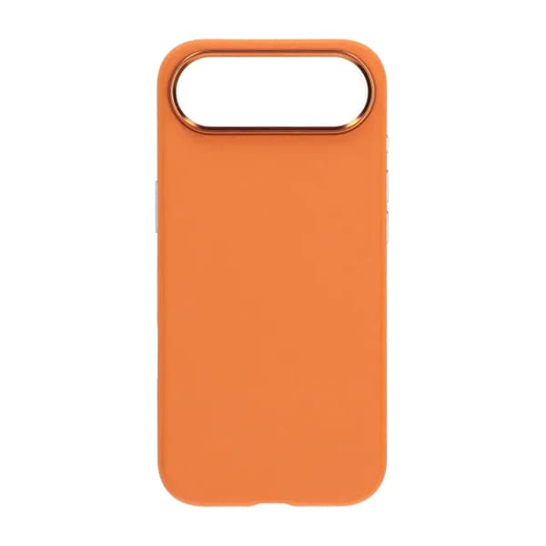 Mobile Case Faux Leather with Camera Protection for iPhone Air - Orange