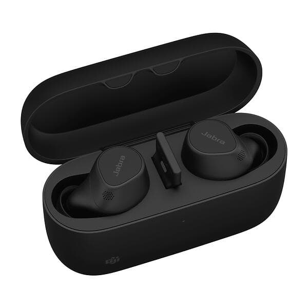 Jabra Evolve2 USB-A MS Wireless In Ear - Svart - Original Svart