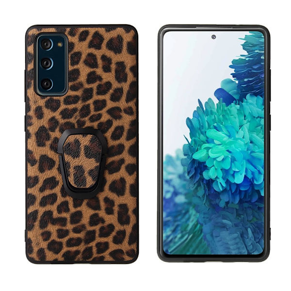 Case with Ringholder for Samsung Galaxy S20 FE - Leopard Texture