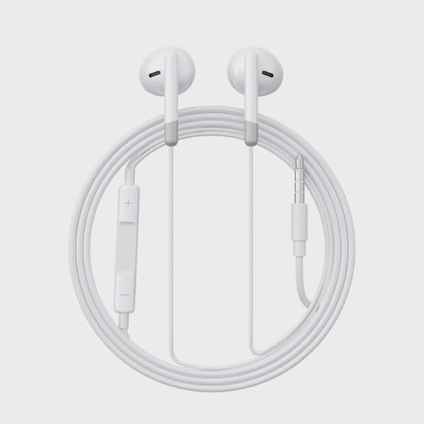 SiGN Wired Series Half In-Ear Hörlurar - Vit Svart