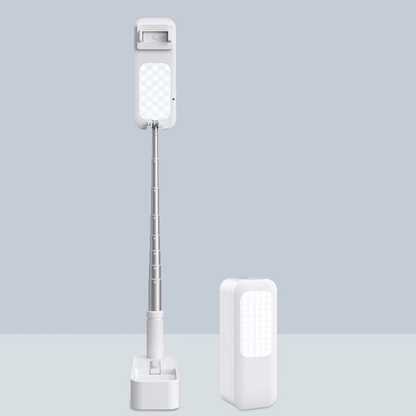 Portable Mobile Phone Tripod with Telescopic Function and Lamp