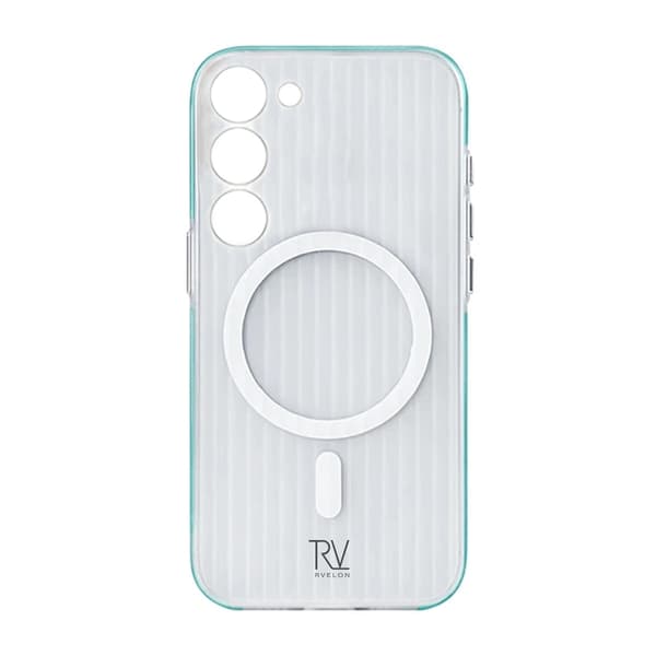Samsung Galaxy S23 Mobile Case Corrugated with Magnet Rvelon - Blue