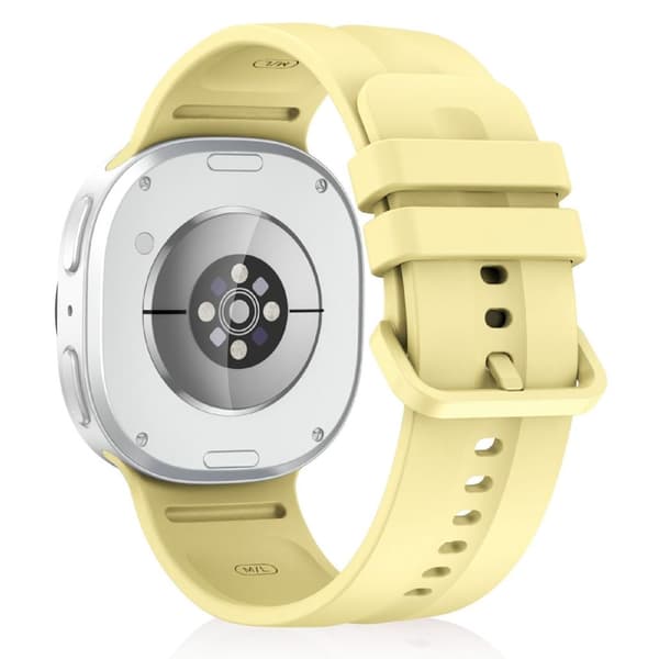 Samsung Galaxy Watch9/8/8 Classic Solid Color Silicone Watch Band L - Yellow