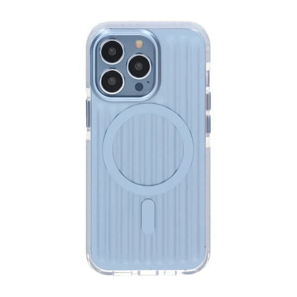 Patterned TPU Case for iPhone 13 Pro with MagSafe - Blue
