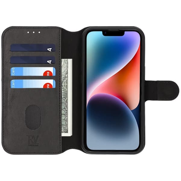 iPhone 13/14 Plånboksfodral Magnet Rvelon - Svart