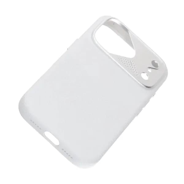 Silikonskal MagSafe med Kameraskydd till iPhone 17 Pro Max - Vit