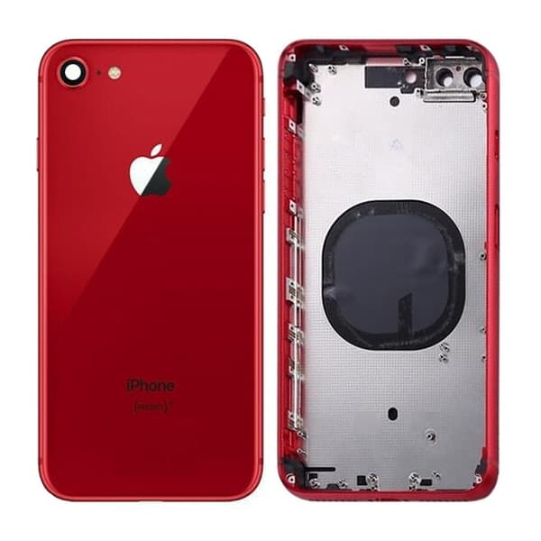 iPhone 8 Back Cover with Complete Frame - Red