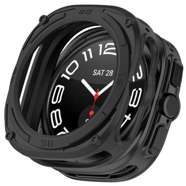 Samsung Galaxy Watch Ultra2 47mm Armor Mecha Shockproof Case - Black
