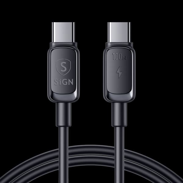 SiGN USB-C to USB-C Cable 100W, 2m - Black