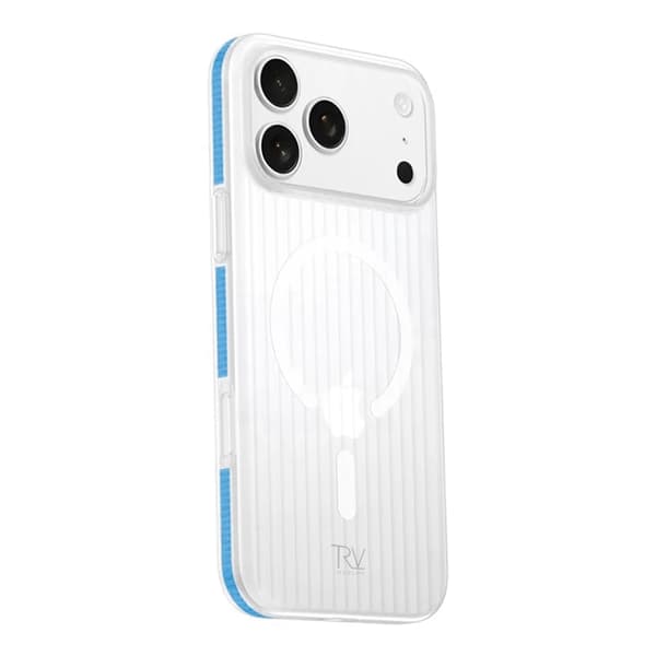 Rvelon Corrugated Magsafe Mobile Case for iPhone 17 Pro Max - Blue