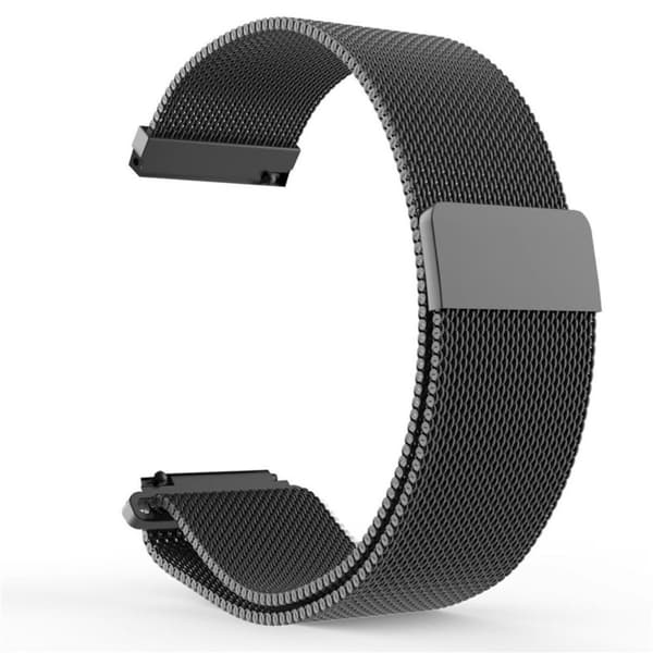 Milanese Mesh Smartwatch watch strap for Polar Ignite, etc - Black