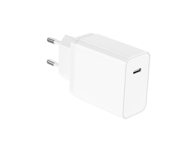 SiGN USB-C Väggladdare PD, 25W 3A - Vit Svart