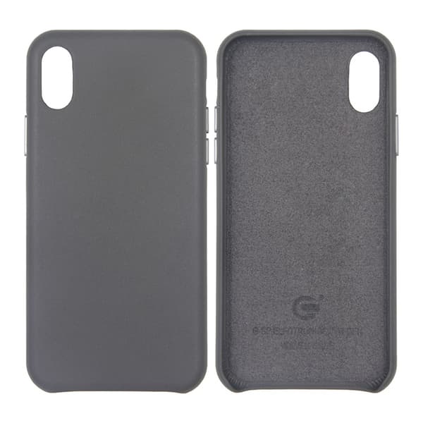 iPhone X and iPhone XS Leather Case - Gray