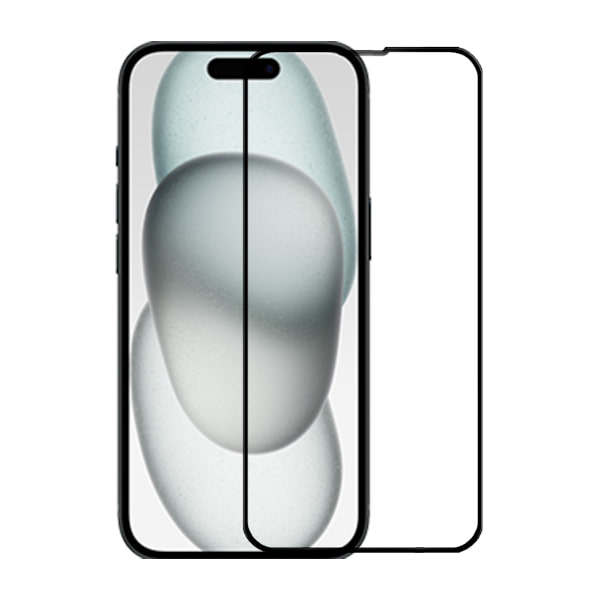 Screen protector iPhone 15 and iPhone 16 with Aluminum frame - bulk