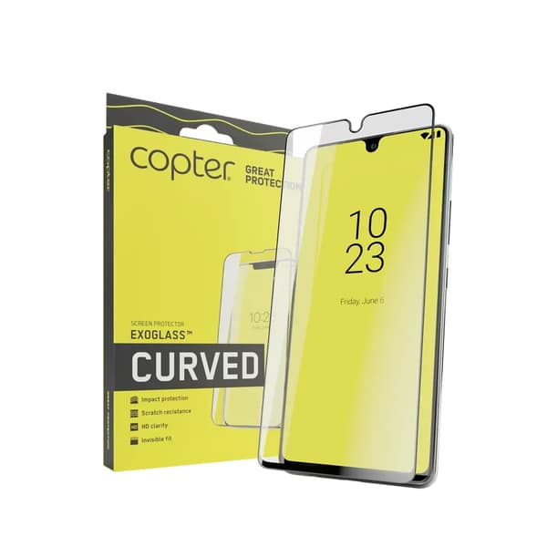 Copter Exoglass Curved iPhone 15 Pro Svart