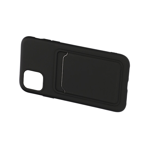 iPhone 11 Silikonskal med Korthållare - Svart