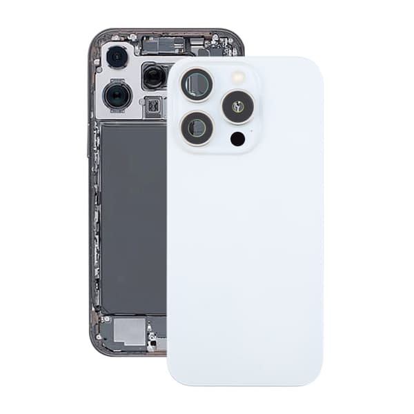iPhone 16 Pro Max Back Glass Complete OEM - White Titanium