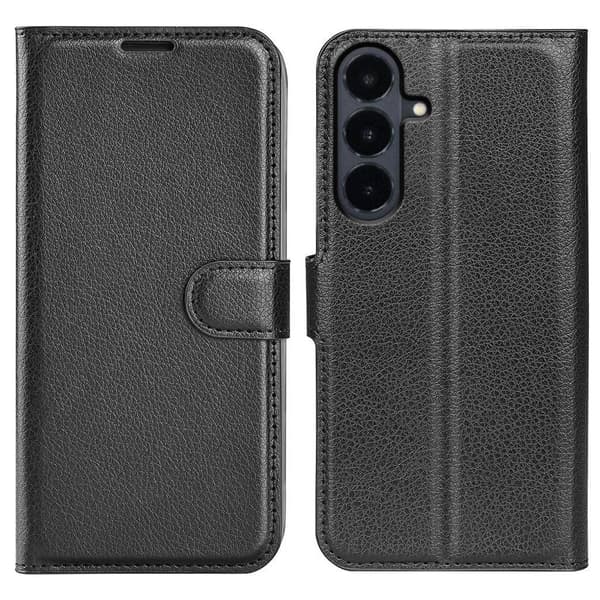 Samsung Galaxy S26 FE Wallet Case with Stand – Black
