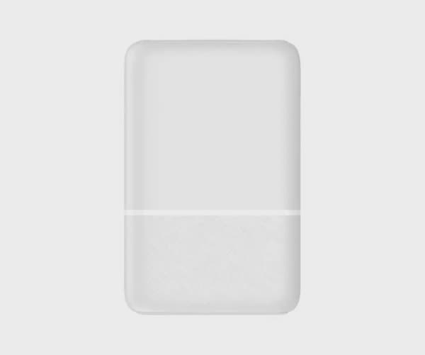 SiGN Ultratunn Powerbank 5000mAh - Vit
