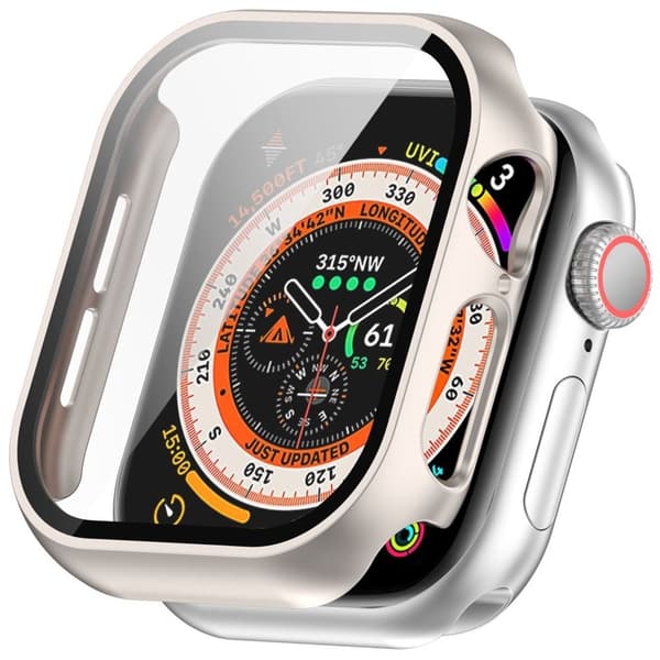 Apple Watch Series 10/11 46mm Case with Screen Protector - Silver
