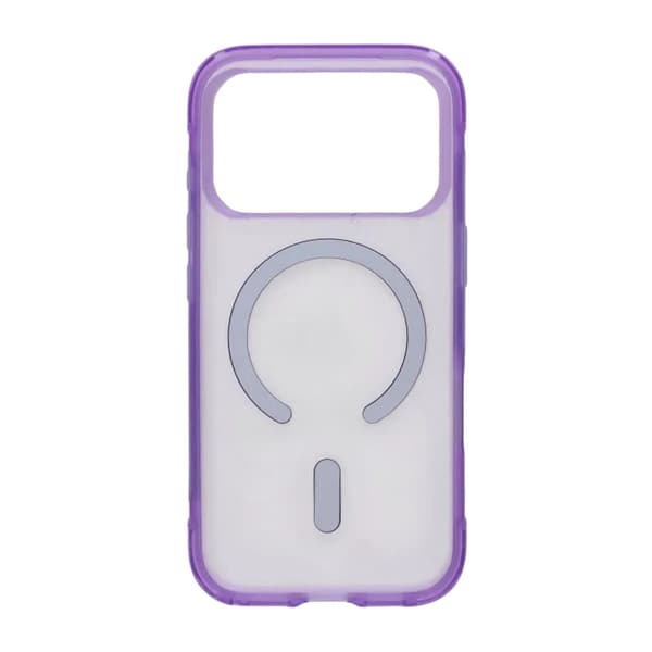 Matte Magnetic Shockproof Airbag  Case For iPhone 17 Pro Max Purple