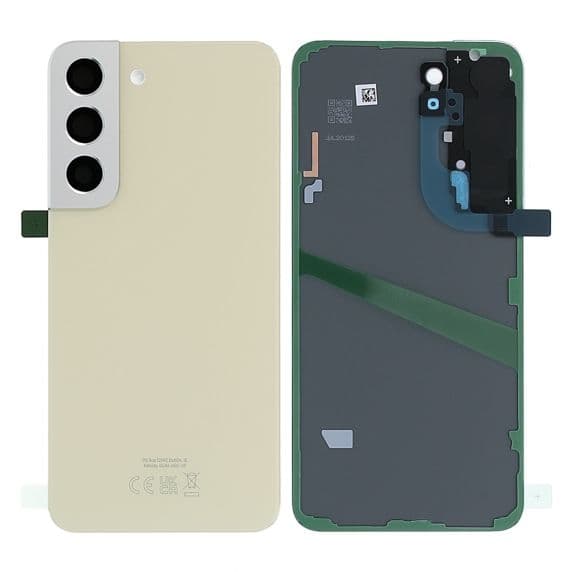 Samsung Galaxy S22 Baksida Original med tejp - Cream Svart