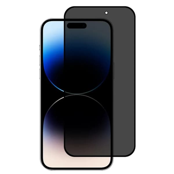 iPhone 15 Pro Privacy skärmskydd - Svart Svart
