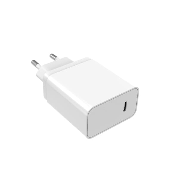 SiGN USB-C Väggladdare PD, 25W 3A - Vit Svart