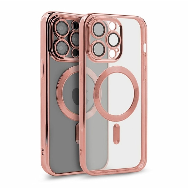 Luxury Mobilskal med Magsafe iPhone 15 Pro - Rosa