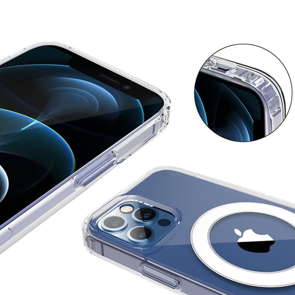 Stöttåligt MagSafe Skal iPhone 13 Pro - Transparent