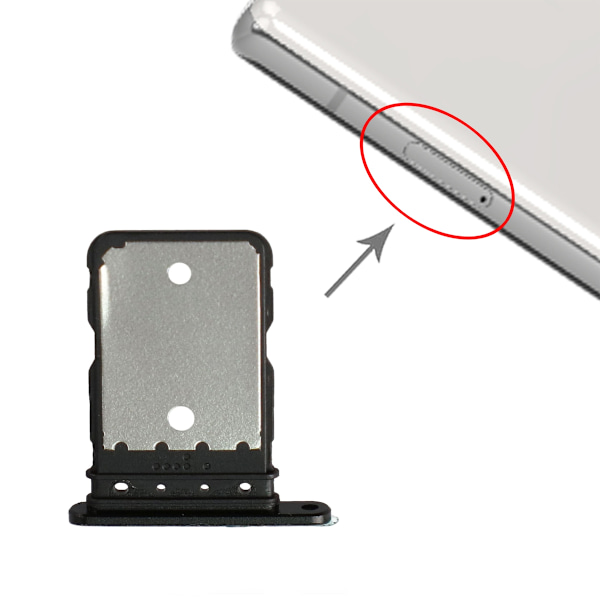 Google Pixel 6A Simkortshållare - Svart