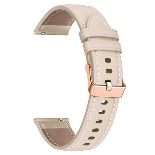 Garmin Forerunner 265S Watch Strap in Leather, 18mm - Beige