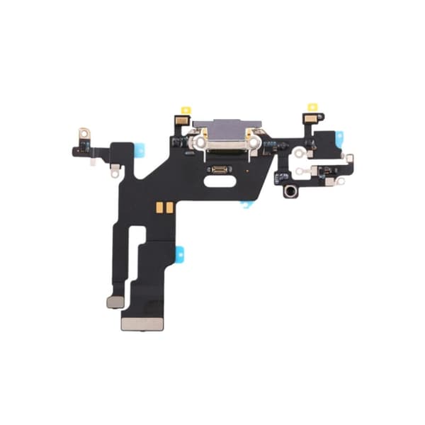 Original iPhone 11 Laddkontakt med Flex - Lila Svart