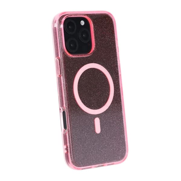 iPhone 16 Pro Max Rvelon TPU Mobile Case with MagSafe - Glitter Pink