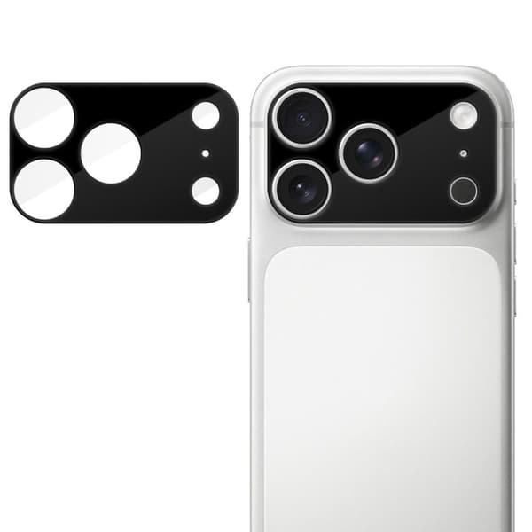 iPhone 18 Pro Camera Lens Protector Full Cover Tempered Glass - Black
