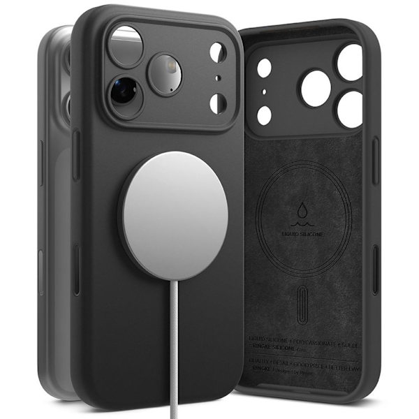 Ringke Silicone Magnetic MagSafe Case for iPhone 17 Pro Max - Black