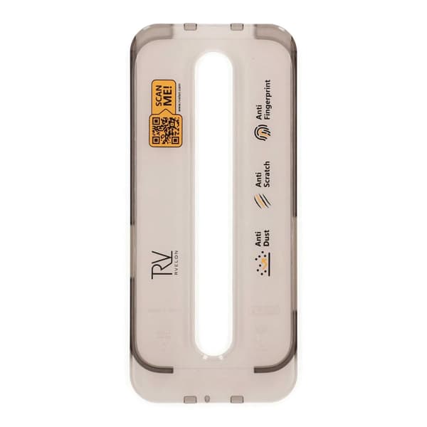 Rvelon Skärmskydd 2.5D Härdat Glas för iPhone 15 Pro - 20-pack med Monteringsram