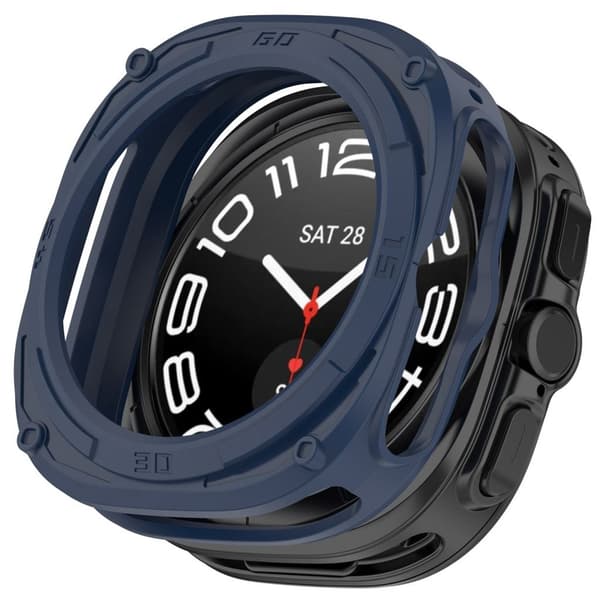 Samsung Galaxy Watch Ultra2 47mm Armor Mecha Shockproof Case - Midnight Blue