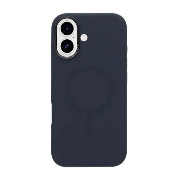 Mobile Case Silicone with Camera Metal Frame for iPhone 17 - Blue