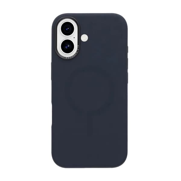 Mobilskal Silikon med Kamera Metallram för iPhone 17 - Blå