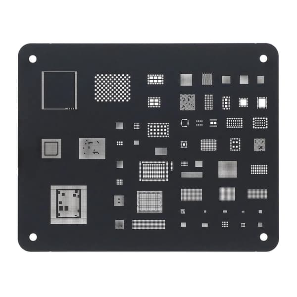 BGA Reballing Stencil kit set For iPhone 8/8 Plus/X Black Steel CPU IC Chip Tin Soldering Net