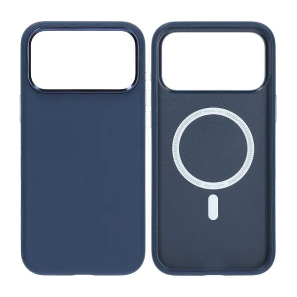 Mobile Case for iPhone 17 Pro Max - Camera Protection Blue PU Leather
