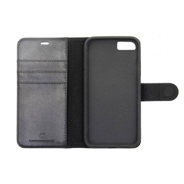 iPhone 6/6S Plånboksfodral Magnet Läder med Stativ - Svart