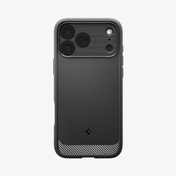 Spigen iPhone 17 Pro Max Rugged Armor MagFit Case - Matte Black