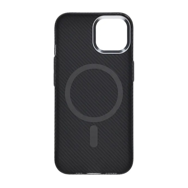 iPhone 15 Mobile Case Carbon Patterned - Black